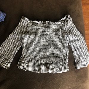 American eagle off shoulder shirt